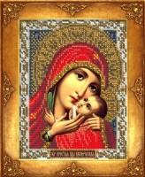 Набор для вышивания бисером Икона Богородица Касперовская /213