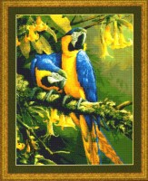 Набор для вышивания крестом Попугаи Ара (Blue Gold Macaws) /99447