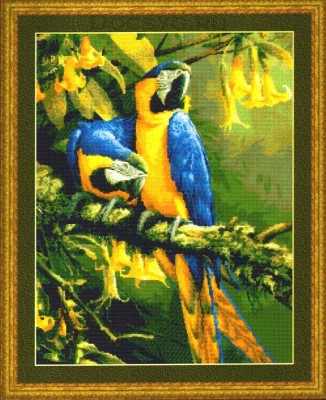 Набор для вышивания крестом Попугаи Ара (Blue Gold Macaws)