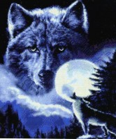 Набор для вышивания крестом Дух волка (Spirit of the Wolf)