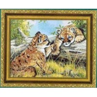 Набор для вышивания Детеныши Пумы (Baby Cougars) /MBW-020