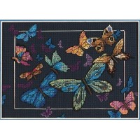 Набор для вышивания Экзотические бабочки /6846