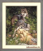 Раскраска по номерам Дикие и свободные волки