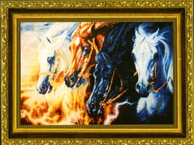 Набор для вышивания крестом Четыре коня Апокалипсиса (4 Horses of Apocalypse)