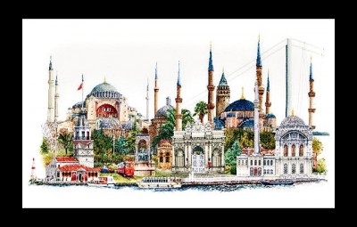 Набор для вышивания Стамбул (лен)
