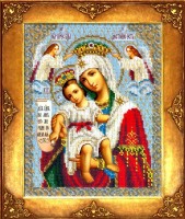 Набор для вышивания бисером Икона Богородица Милующая (Достойно есть) /340