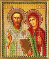 Набор для вышивания бисером Икона Св. Куприян и Устинья