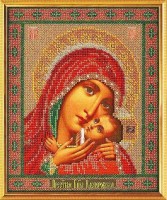 Набор для вышивания бисером Икона Богородица Касперовская /В-183