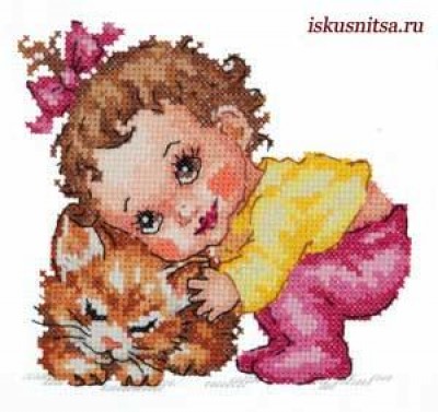 Набор для вышивания крестиком Ты, мой котенок!