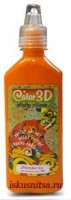 Краска-контур Pastello с 3D эффектом, оранжевый, 35 мл.