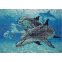 Набор для вышивания Глубоководные дельфины /6944