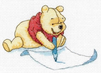 Набор для вышивания Пух писатель (Poohs Letter)