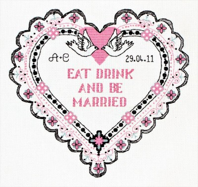 Набор для вышивания Счастья, молодожены (Eat Drink and Be Married)