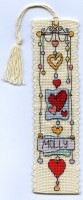 Набор для вышивания Закладка Полоска Сердец (String of Hearts Bookmark)