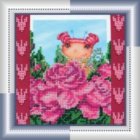 Набор для вышивания бисером Розовая фея /АМ-018