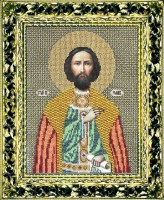 Набор для вышивания бисером Икона Святой князь Роман /L-66