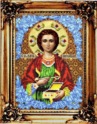 Набор для вышивания бисером Икона святой Пантелеймон Целитель