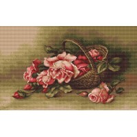 Набор для вышивания Корзина с розами (гобелен) /G483