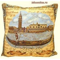 Готовая наволочка для подушки (с вшитой молнией и обратной стороной)  Венеция /С2155