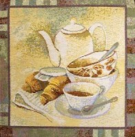 Гобеленовая Салфетка декоративная Английский чай. Обработка Teflon /С3491