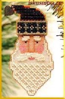 Набор для вышивания бисером Санта Клаус,  украшение на елку /MH-CSF18