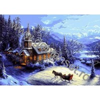 Набор для вышивания Новый год (Christmas home) гобелен /G851