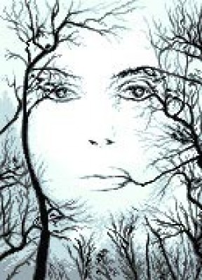 Набор для вышивания Лицо сквозь деревья (Face of trees) гобелен