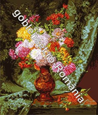 Набор для вышивания Хризантемы в японском шаре (Chrysanthemums in japonese bowl) гобелен