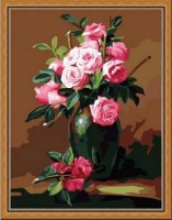 Набор для рисования на хосте с подрамником  Букет роз