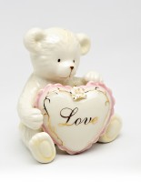 Фарфоровый  Набор соль-перец Медвежонок с сердечком (коллекция CMS)