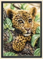 Набор для вышивания Молодой леопард (Leopard Cub) /70-65118