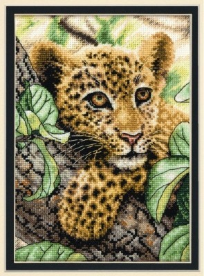 Набор для вышивания Молодой леопард (Leopard Cub)