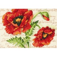 Набор для вышивания  Два мака (Poppy Pair)