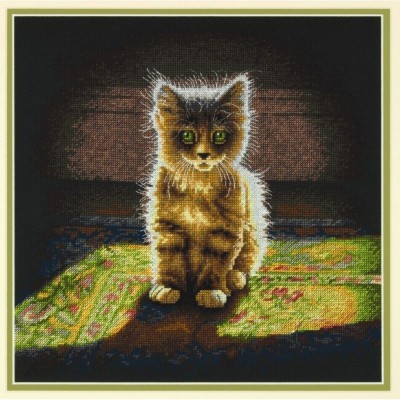Набор для вышивания  Нежный пушистый котенок (Warm and Fuzzy Kitten)