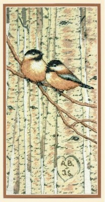 Набор для вышивания Влюбленные пташки (Love Birds)