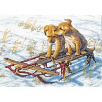 Набор для вышивания  Щенки на санках (Sled Dogs) /70-08852