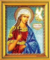 Набор для вышивания из ювелирного бисера Икона Святая Ирина /В-318