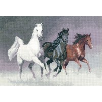Набор для вышивания крестом Лошади (Wild Horses) /1022-PGWH