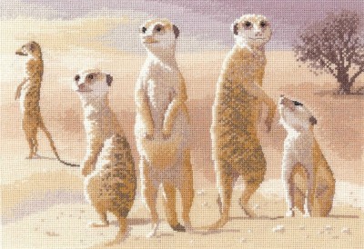 Набор для вышивания крестом Cурикаты (Meerkats) John Clayton Collection