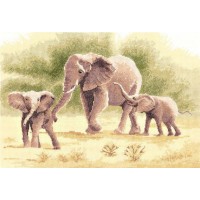 Набор для вышивания крестом Слоны (Elephants) John Clayton Collection /646-PGEL