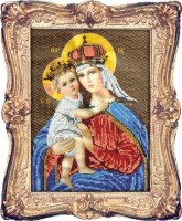 Набор для вышивания бисером Икона Мария с Младенцем /L-65