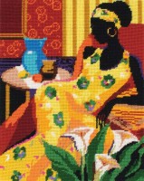 Набор для вышивания Голубая ваза (Blue Vase) по картине Keith Mallett /5678-9005