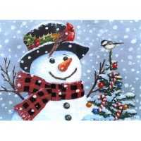 Набор для вышивания Рождественский снеговик /99577