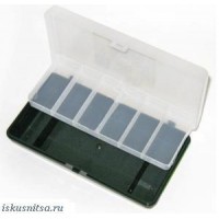 Коробка - органайзер для мелочей, двухъярусная c микролифтом (цвет в ассортименте: бесцветный, малиновый, т. синий) /TRIVOL-5