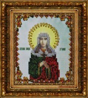 Набор для вышивания бисером  на авторской канве с нанесенной схемой  Икона Святая мученица Иулия (Юлия)
