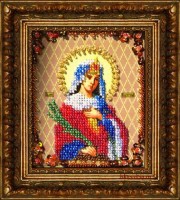 Набор для вышивания бисером  на авторской канве с нанесенной схемой  Икона Святая великомученица Екатерина