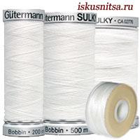 Универсальные нитки (белый),  100% Polyester,  200м /709824-1001