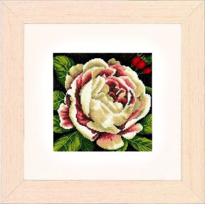 Набор для вышивания Белая роза (White Rose) лен