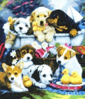 Набор для вышивания Время купаться (Bath Time Pups) /98067