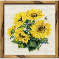 Набор для вышивания Подсолнухи и пчелы